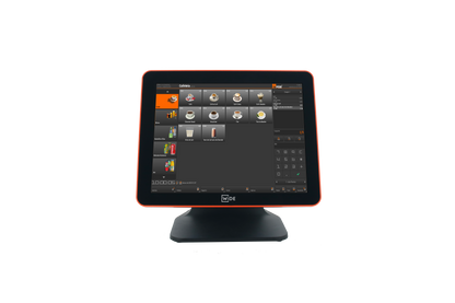 Pack Pos 1525D Noir/Orange - Pack caisse enregistreuse tactile avec logiciel performant, imprimante et tiroir caisse
