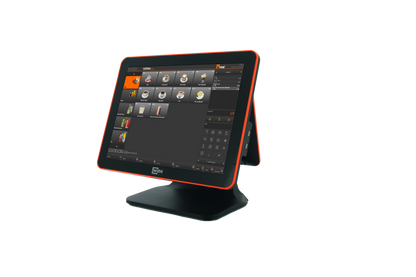 Pack Pos 1525D Noir/Orange - Pack caisse enregistreuse tactile avec logiciel performant, imprimante et tiroir caisse